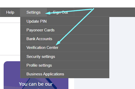 Payoneer Verification